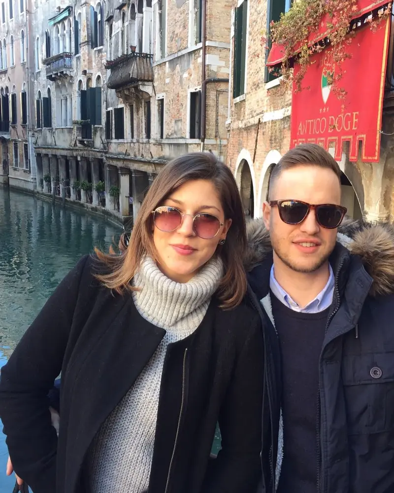 Magdalena and Klemen in Venice, February 2017